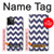 S2345 Navy Blue Shavron Zig Zag Pattern Case For iPhone 12 Pro Max