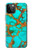 S2688 Aqua Copper Turquoise Gemstone Graphic Case For iPhone 12 Pro Max