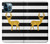 S2794 Black and White Striped Deer Gold Sparkles Case For iPhone 12 Pro Max