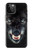 S2823 Black Wolf Blue Eyes Face Case For iPhone 12 Pro Max