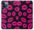 S2933 Pink Lips Kisses on Black Case For iPhone 12 Pro Max