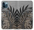 S3692 Gray Black Palm Leaves Case For iPhone 12 Pro Max