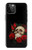 S3753 Dark Gothic Goth Skull Roses Case For iPhone 12 Pro Max