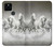 S0933 White Horses Case For Google Pixel 5