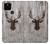 S2505 Reindeer Head Old Wood Texture Graphic Case For Google Pixel 5