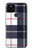 S3452 Plaid Fabric Pattern Case For Google Pixel 5