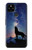 S3555 Wolf Howling Million Star Case For Google Pixel 4a 5G