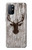 S2505 Reindeer Head Old Wood Texture Graphic Case For OnePlus 8T