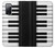 S3078 Black and White Piano Keyboard Case For Samsung Galaxy S20 FE