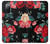 S3112 Rose Floral Pattern Black Case For Samsung Galaxy S20 FE