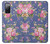 S3265 Vintage Flower Pattern Case For Samsung Galaxy S20 FE
