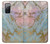 S3717 Rose Gold Blue Pastel Marble Graphic Printed Case For Samsung Galaxy S20 FE