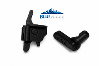 This Rapid Trigger Flicker Kit is also made up of Carbon Fiber material , installs into any standard milspec lower for the most part. 
Pop the upper, drop it in behind the hammer, close it, run it. This one system can easily be swapped to and from builds with ease.
Same function as the metal version but in carbon fiber. 
This device still forces the trigger back into action per shot, flicking your finger forward per shot. 1 shot, per pull.