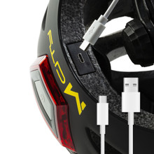 Casco deportivo con luz frontal y trasera LED para adultos 23225