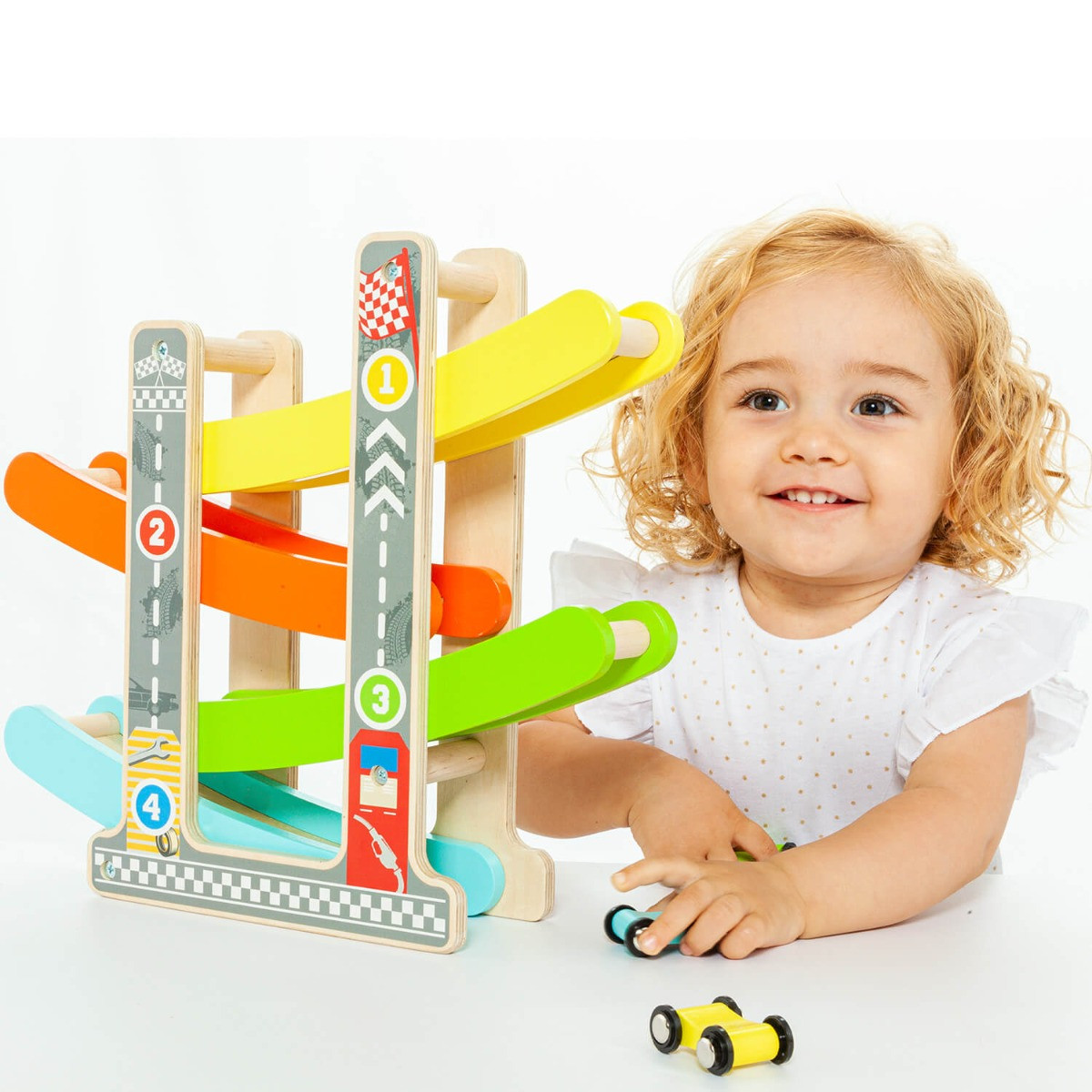 Estante Rampa Para Autos De Juguetes Juguetes Bebes 6-12 Meses