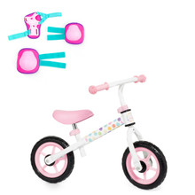 Bicicleta sin pedales Minibike Rosa Molto + Protecciones Rosa 24212/WEB2