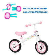 Bicicleta sin pedales Minibike Rosa Molto + Protecciones Rosa 24212/WEB2