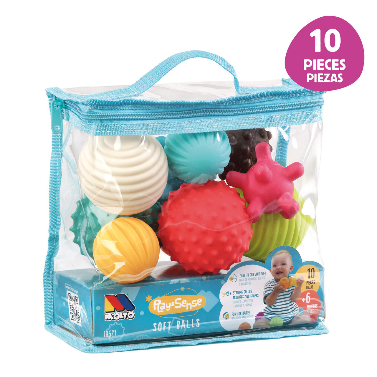 Sachet de boules sensorielles 10 pcs Molto
