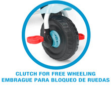 Roues avec embrayage pour bloquer les tricycles Molto