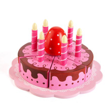 Jouet en bois gâteau d'anniversaire gâteau de fête Molto