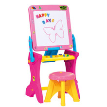 Bureau enfant 3 en 1 magnétique Molto rose