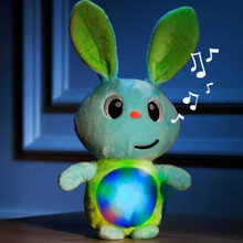 Jouet moelleux lapin musical. GusyLuz® par Molto