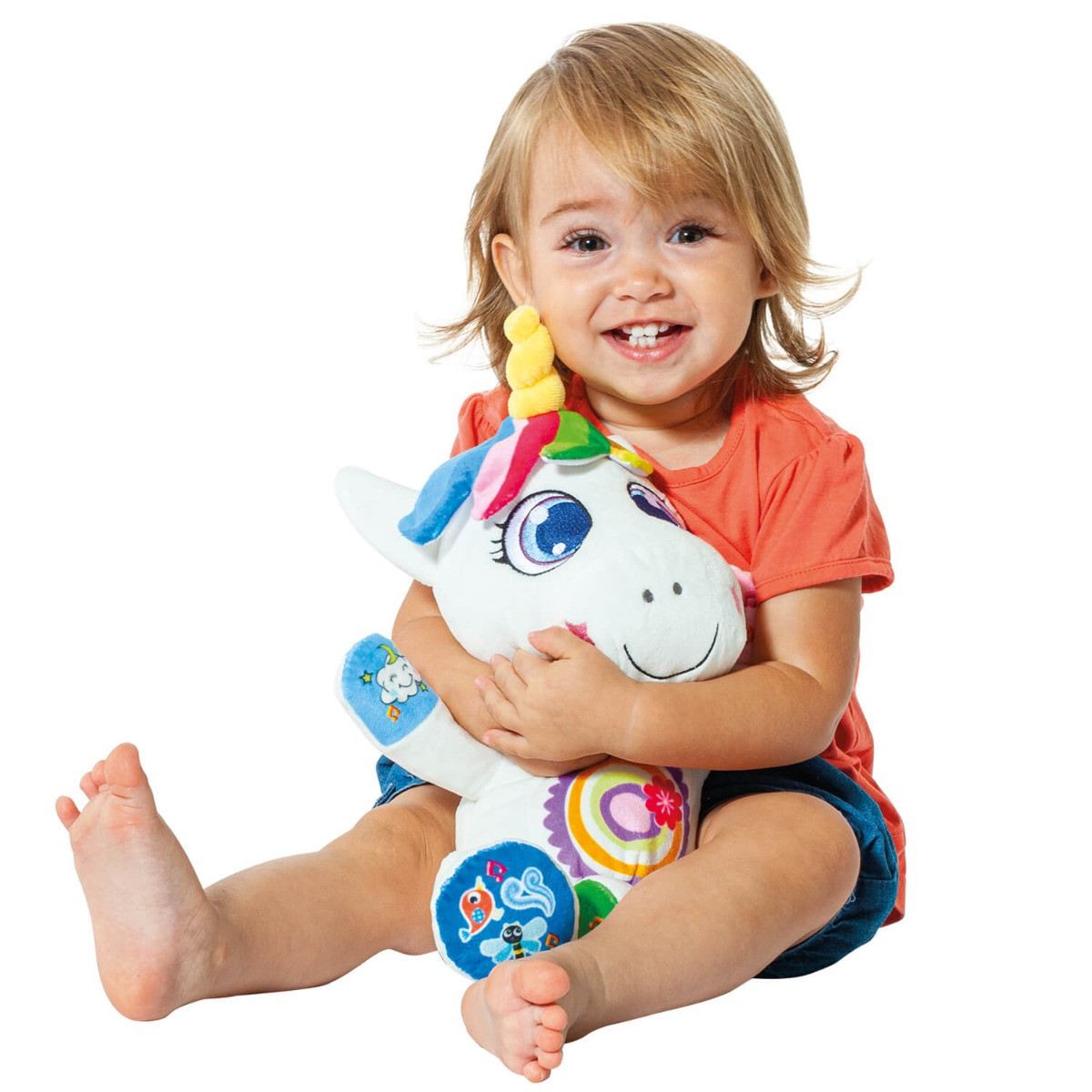 Peluche Licorne Interactive - Conteur. Gusy Luz® Molto