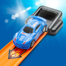 Parking jouet avec Double Looping + Pistes + 10 voitures et Tapisserie