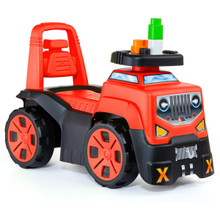 Véhicule porteur SUV rouge 3 en 1 + ensemble de blocs 23203/WEBR