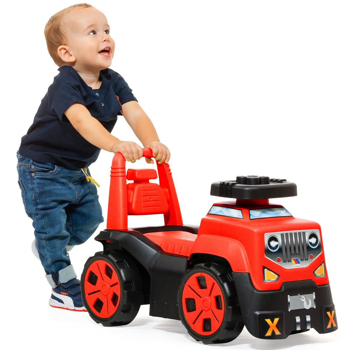 Véhicule porteur SUV rouge 3 en 1 + ensemble de blocs 23203/WEBR