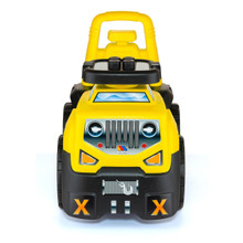 Véhicule porteur SUV jaune 3 en 1 + ensemble de blocs 23203/WEBY