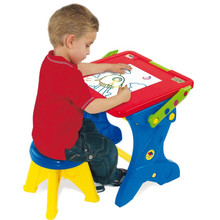 Scrivania per bambini con lavagna 2 in 1