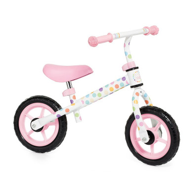 Bicicletta senza pedali da bambino/a Minibike rosa con casco