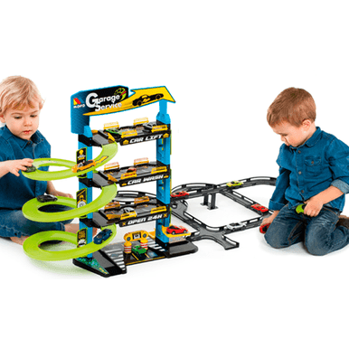 Parcheggio per bambini con 4 piani + Piste