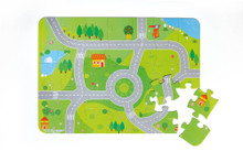 Puzzle City Blocks Set di blocchi di legno 19277