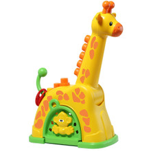 Attività musicali con la giraffa con i mattoncini Moltó