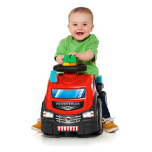 Cavalcabile rosso 3 in 1 + set di blocchi