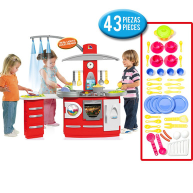 Cucina per bambini Molto Electronic Deluxe cucina + set cucina acc.