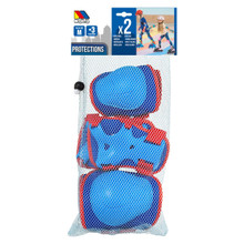 Protezioni pattinaggio, gomitiere e polsiere Blu 23208