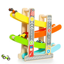 Piste in legno con rampe molto con 4 auto 23280