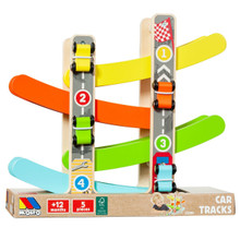 Piste in legno con rampe molto con 4 auto 23280