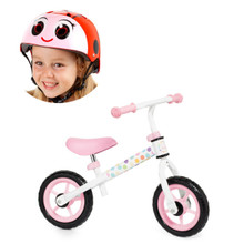 Minimoto Molto Rosa senza pedali + Casco Ladybug 24212/WEB1