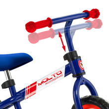 Bicicletta senza pedali - Minimoto Molto Blu + Casco Rosso MLT 20210/WEB1