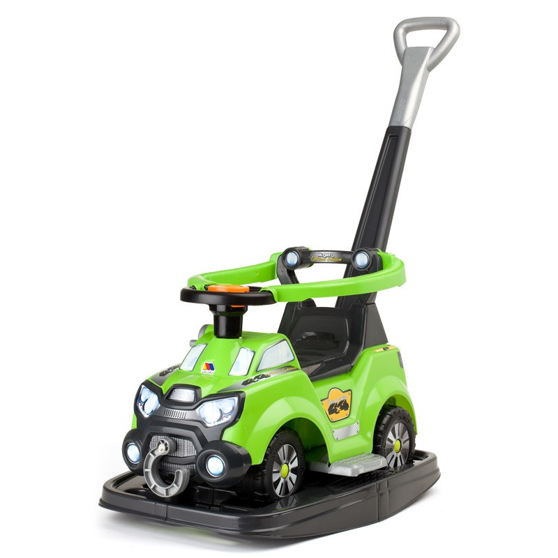 Grünes 4-in-1-Rutschauto mit Schaukel von Moltó 13238