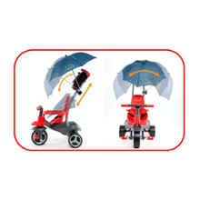 Adressierbarer Regenschirm für Urban Trike Soft Control Kinderdreirad Rot