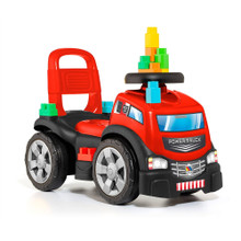 Rotes 3-in-1-Aufsitz- + Block-Set