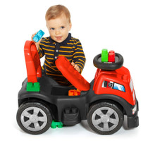 Rotes 3-in-1-Aufsitz- + Block-Set