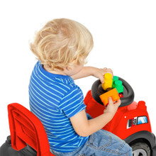 Rotes 3-in-1-Aufsitz- + Block-Set