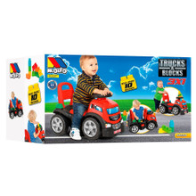 Rotes 3-in-1-Aufsitz- + Block-Set