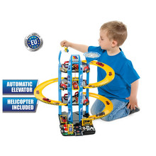 Viele Kinderparkplätze auf 4 Etagen mit Helikopter + 10 Autos